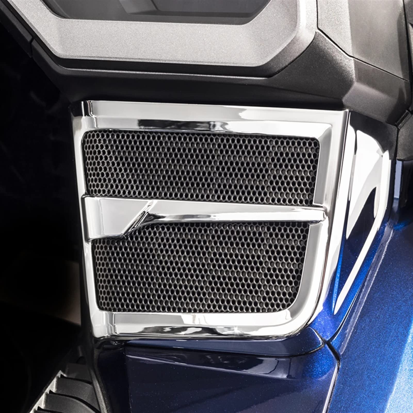 Moto Décoration pour H&Onda Goldwing 1800 F6B GL1800 2018 2019 2020 Chrome Haut-Parleur Grille Moto Accessoires