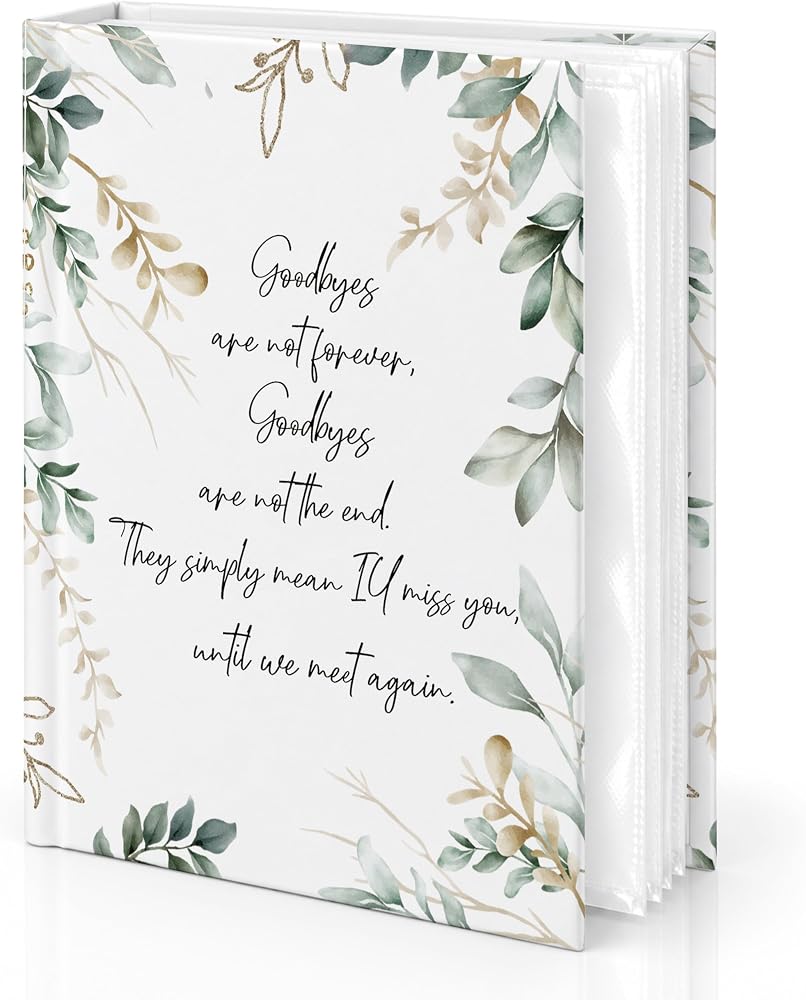 Small Photo Album for 4x6 Picture, Sympathy Remembrance Gift for Loss — 사진 1