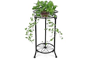 Indoor Plant Stand,2 Tier Tall Flower Stands,20.3' Metal Potted Stand