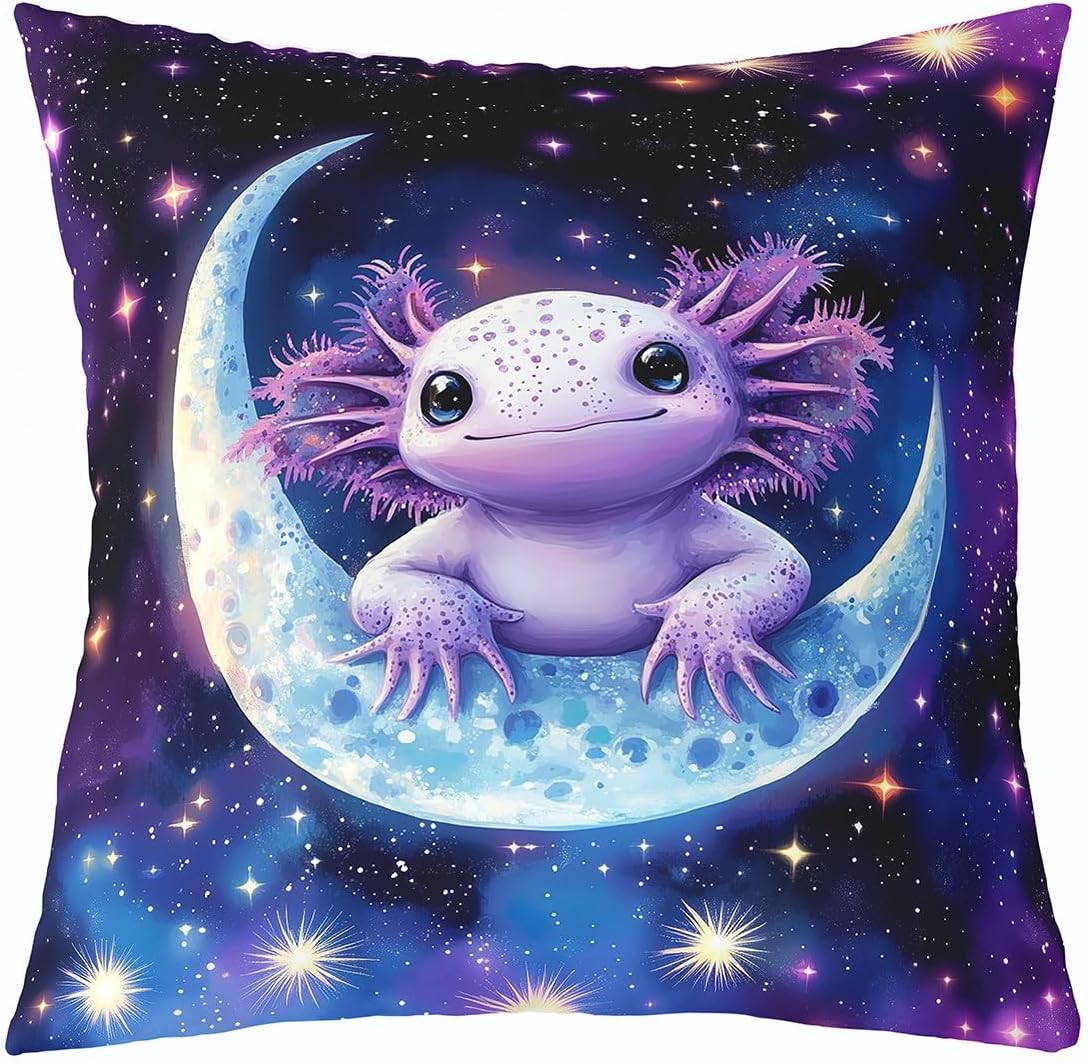Manfei Hummingbird Throw Pillow Cover Dreamy Blooming Flowers Square Cushion Case Set Romantic Stars Floral Decor Throw Porch Pillows Cases for Couch Sofa Living Room,Soft Pillowcases,24x24 Inches