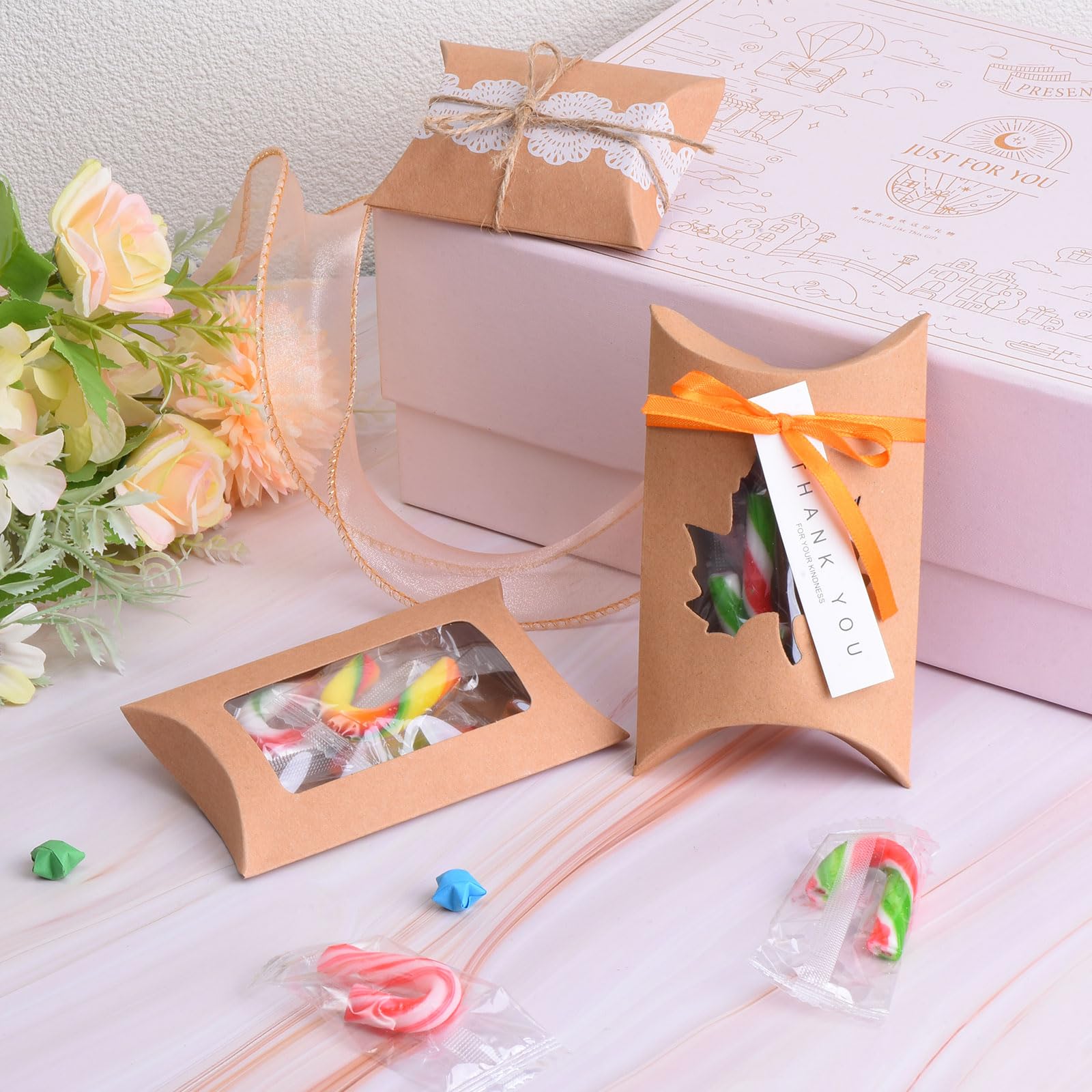 PATIKIL Kissenboxen 20 Stück, Marineblau, 14x10 Cm – Geschenkboxen Für Hochzeit, Geburtstag, Schmuck & Süßigkeiten