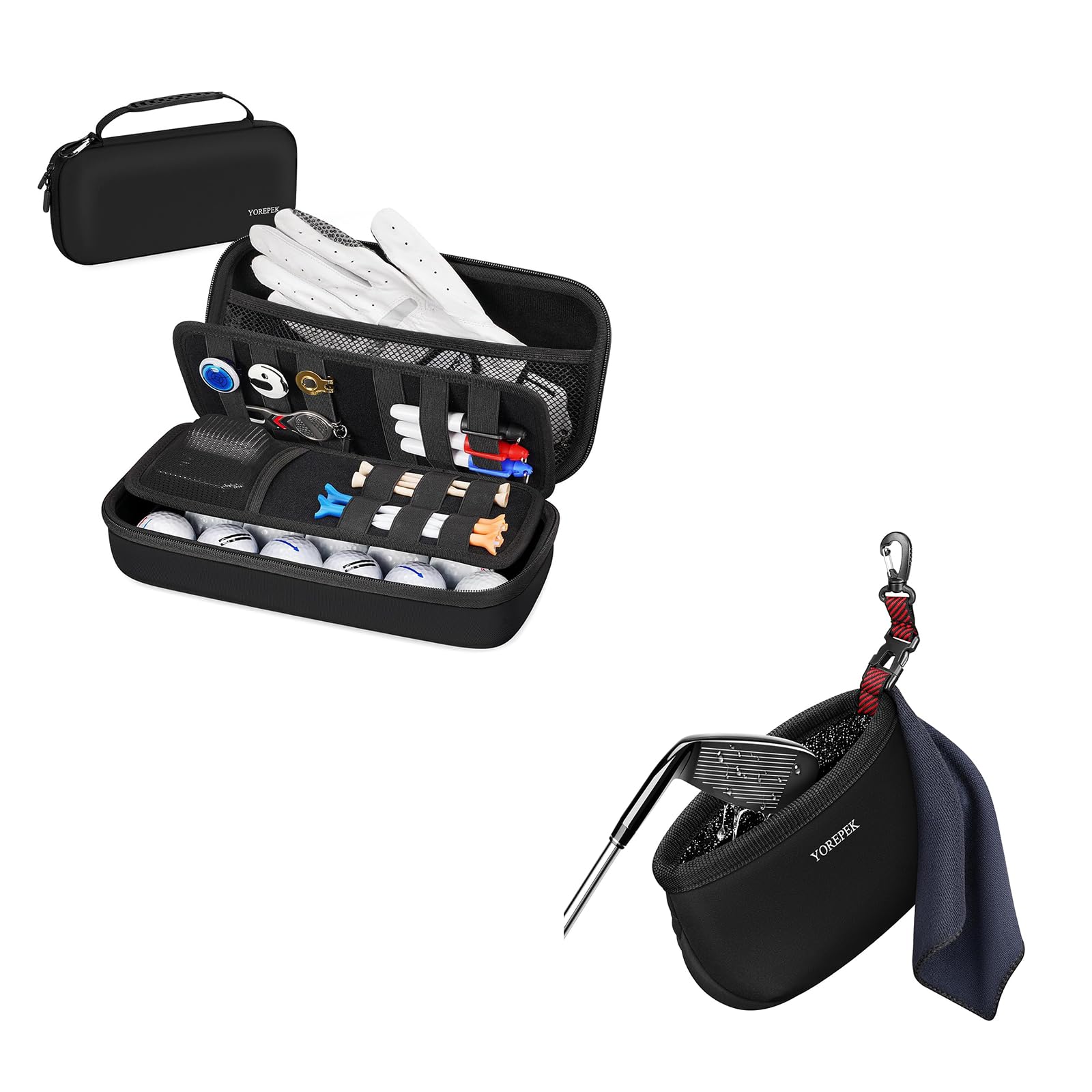 Amazon.com: YOREPEK Golf Glove Case Golf Club Cleaner Bag : Automotive