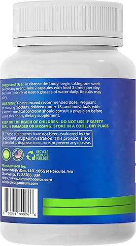 Miniatura 8 de Simple Detox Cleanse | Apoyo para la desintoxicación corporal definitiva | Hecho en Estados Unidos | Limpieza desintoxicante para hombres y mujeres