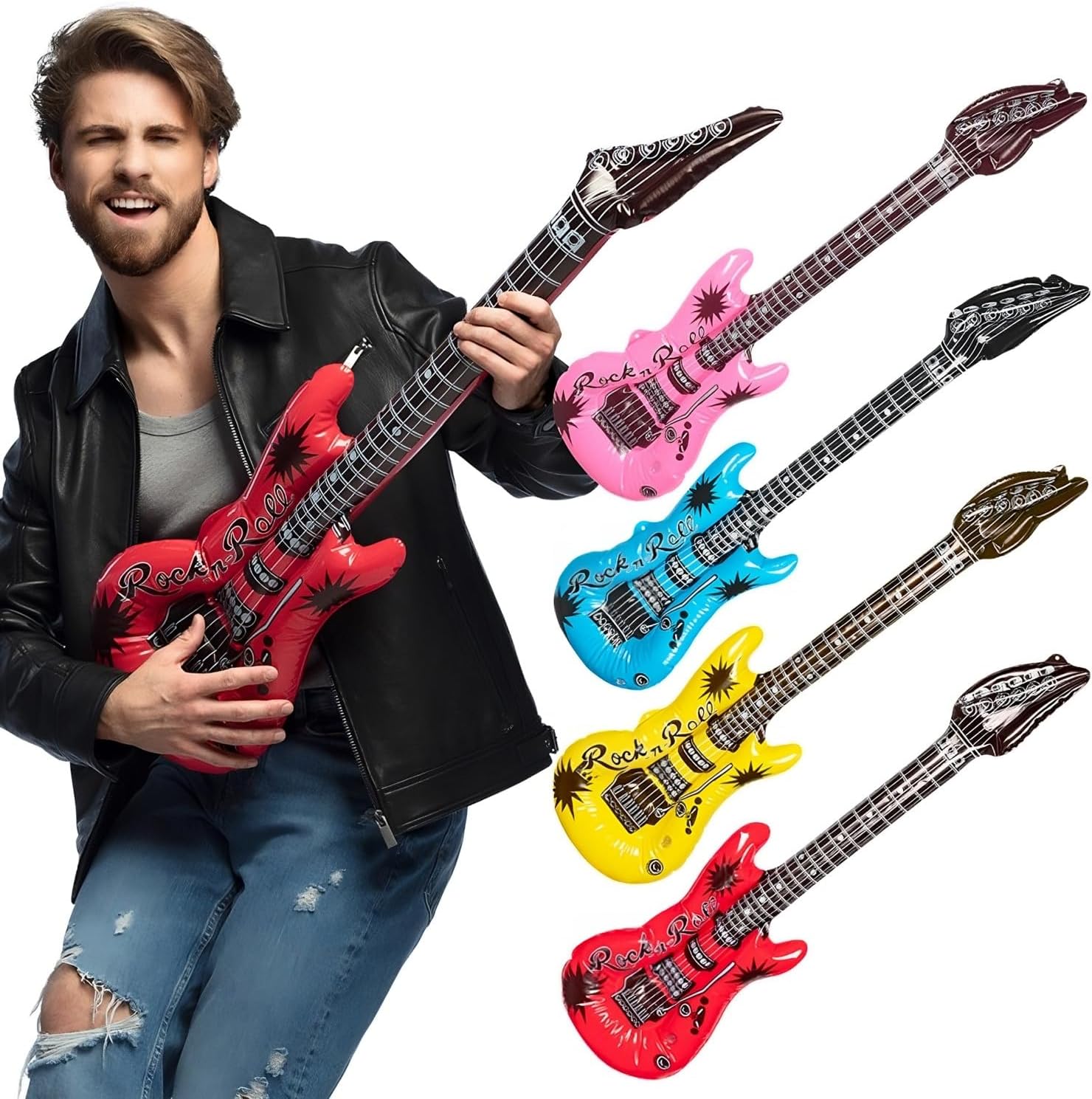106 cm Inflatable Guitar for Parties and Fancy Dress