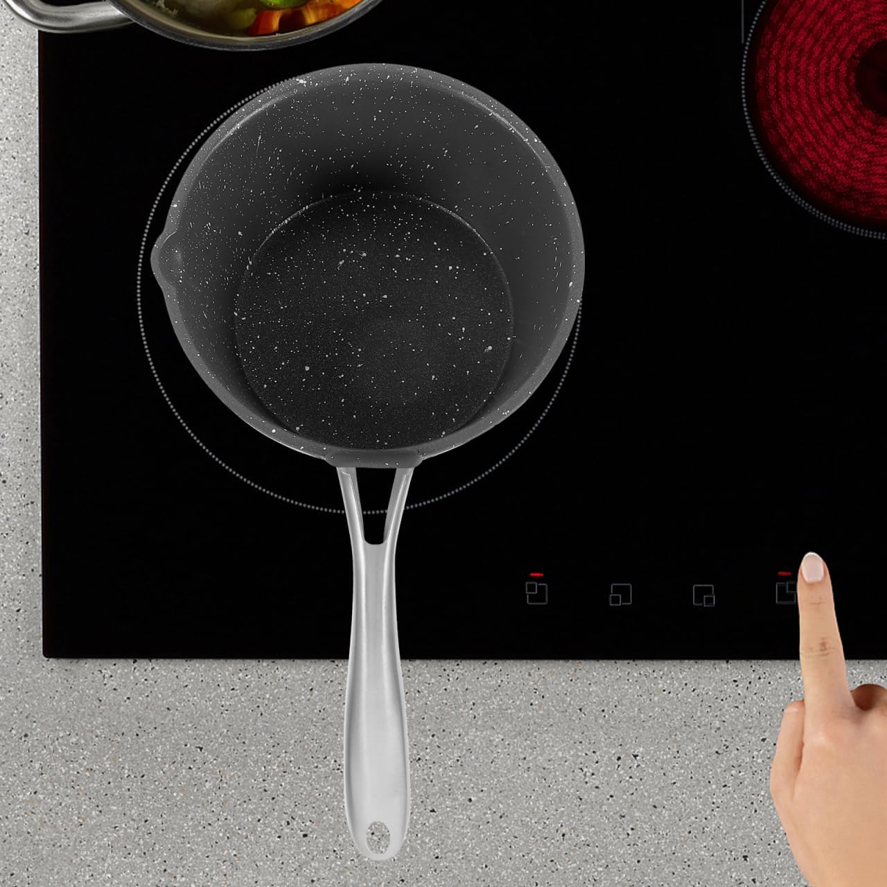 Mobestech Universal Stainless Steel Pan Handle for Frying Pans Silver