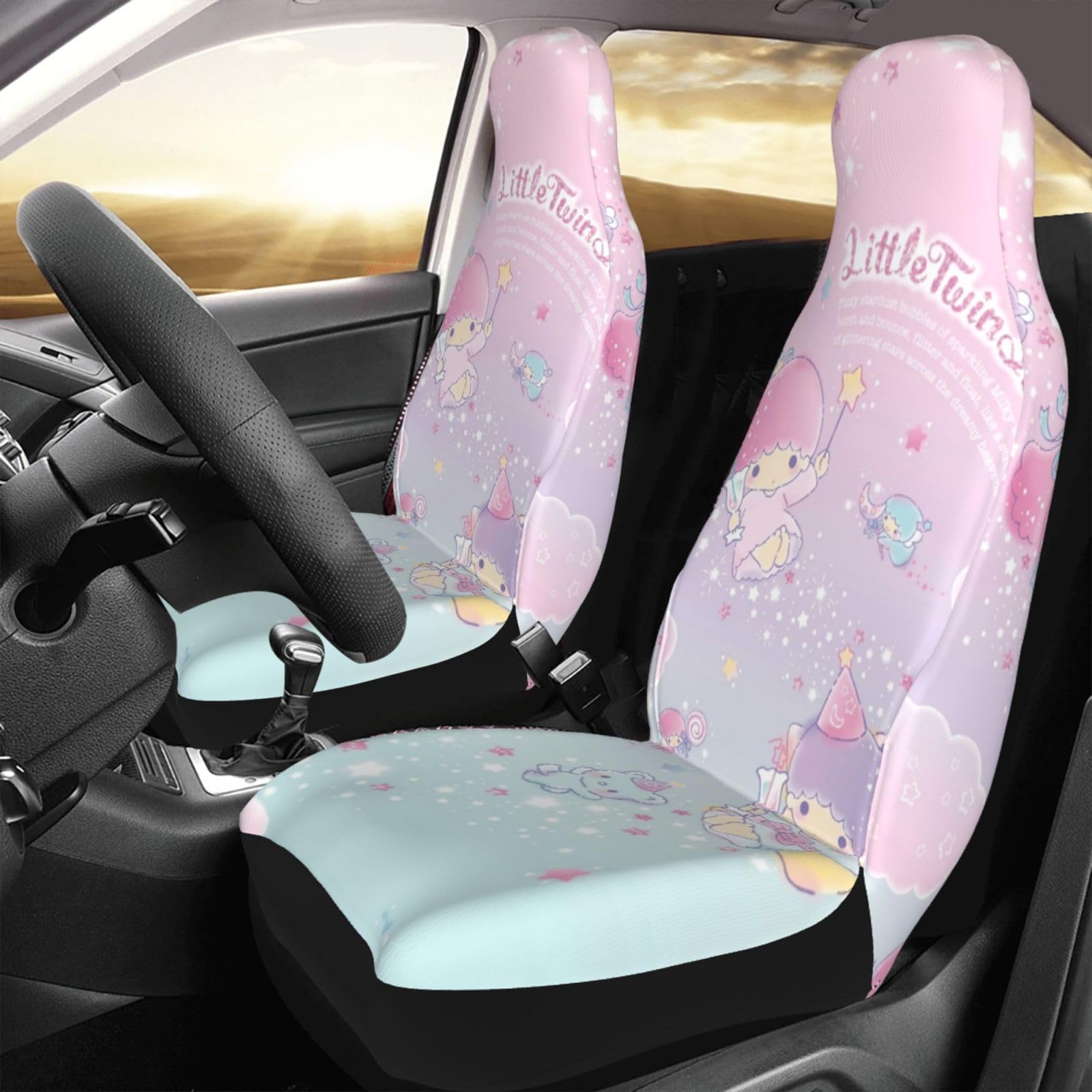 Amazon | リトルツインスターズ キキララ カーシートカバー 車用シート