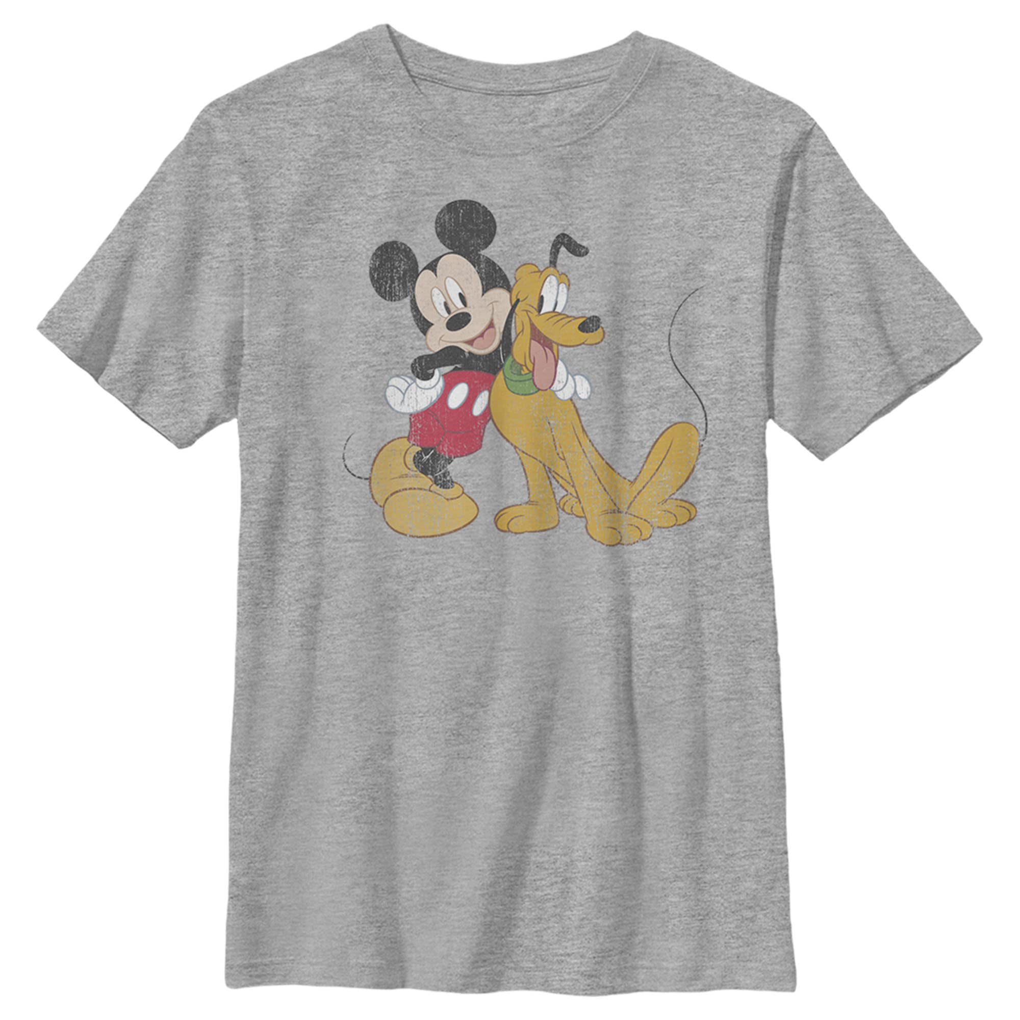 Vêtement garçon Mickey et Pluto haut à manches courtes gris - 6