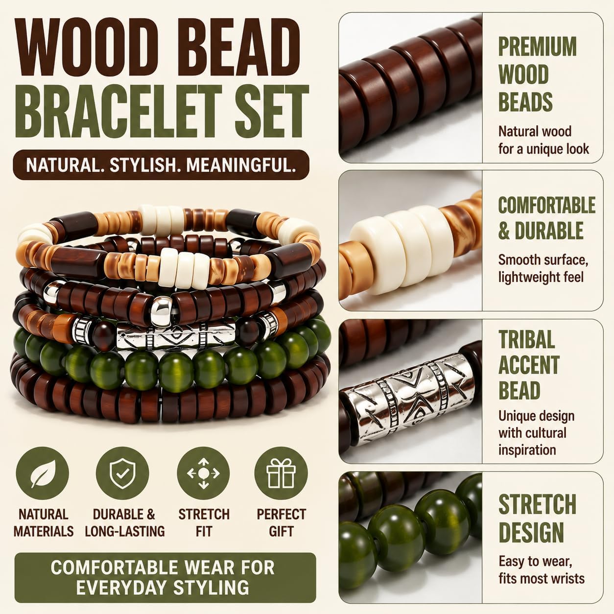 Gothic Bracelet Adjustable Punk Braided Leather Multilayer Grunge Set Bracelets Emo Metal Cuff Wrap Bangles Meaningful Gift image 2