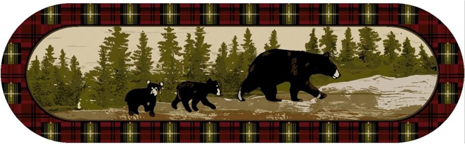 Mayberry Rug Cozy Cabin Stair Treads 9x30 6 Pack, Following Mama