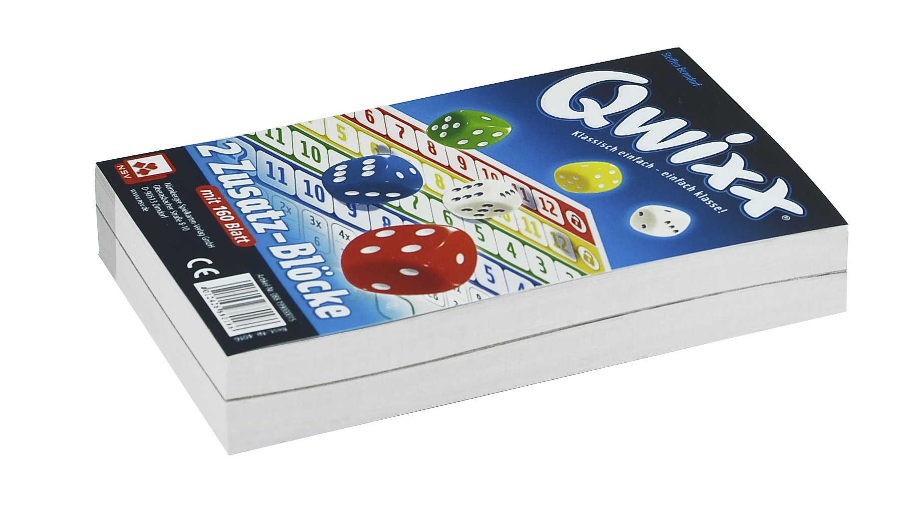 NSV - 4016 - QWIXX - Blocchi sostitutivi - Gioco dei Dadi