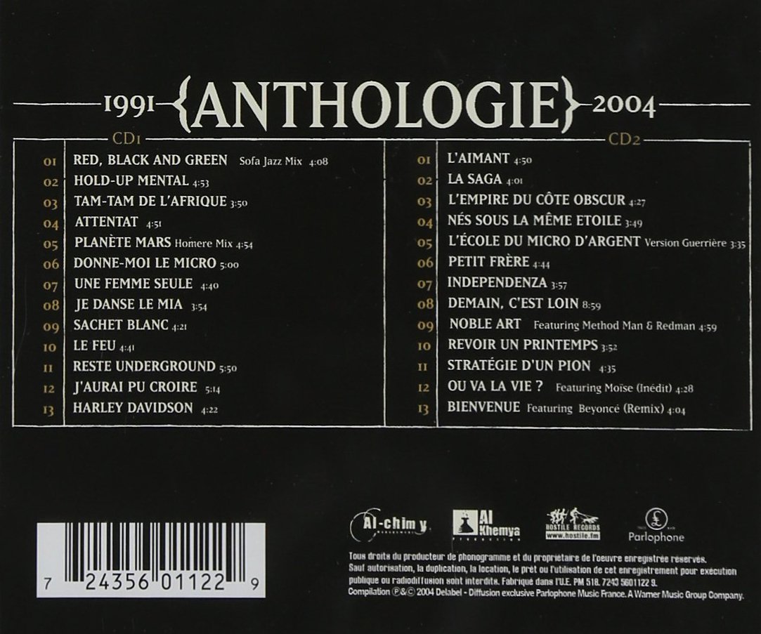 Anthologie 1991-2004