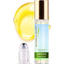 Botanical Beauty DRAGON'S BLOOD FRAGRANCE OIL ROLL-ON, Skin Friendly Long Lasting Rollerball Perfume Oil for Women & Men, blend of Orange, Bergamot, Jasmine, Patchouli, Amber 0.169 Fl Oz 5 ml