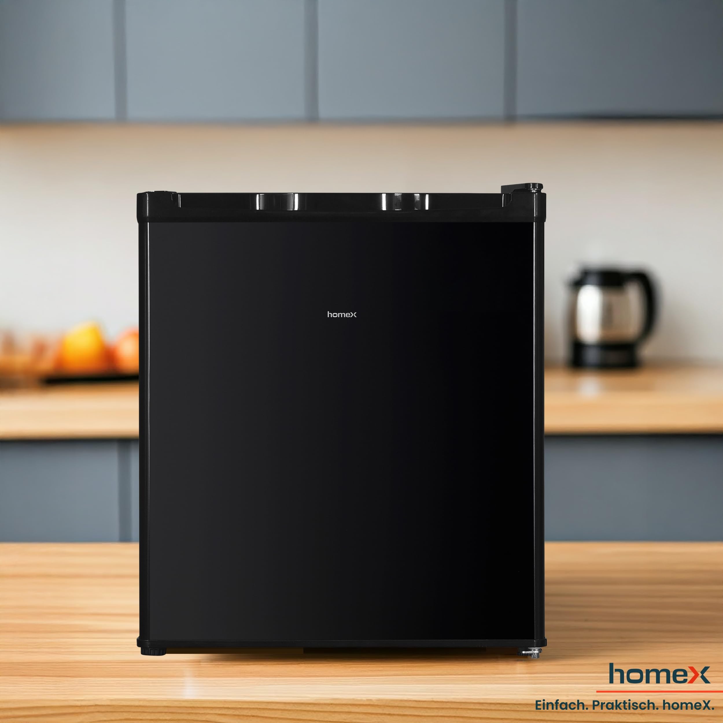homeX FM1015-B Mini Gefrierschrank Gefriertruhe klein 33L Nutzinhalt | 4-Sterne Gefrierbox, freistehend, kompakte Tiefkühltruhe, Mini Freezer, Temperaturregelung, kleiner Tiefkühlschrank, schwarz