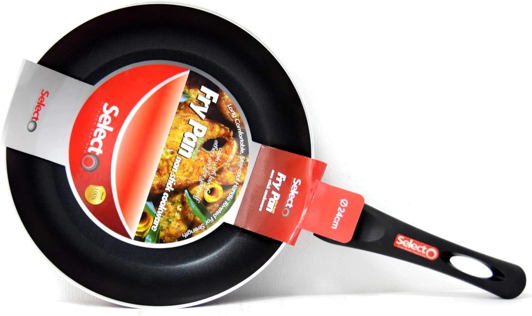 SelectoS1097 Fry Pan 24cm, Professional quality 2.5mm thickness,inside with 2 layers non-stick coating,outside with heat-resistant paint; with black bakelite handle.