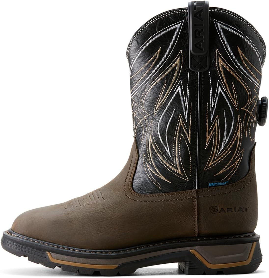 Ariat Men's Big Rig BOA Waterproof Work Boot, Iron Coffee/Black, 11.5 Wide - Image 2