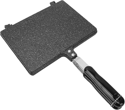Miniatura 8 de WALFRONT Stovetop Toasted Sandwiches Maker, Non Stick Grilled Panini Maker, Aluminum Alloy for Waffles, Breakfast, for Home Kitchen and Camping