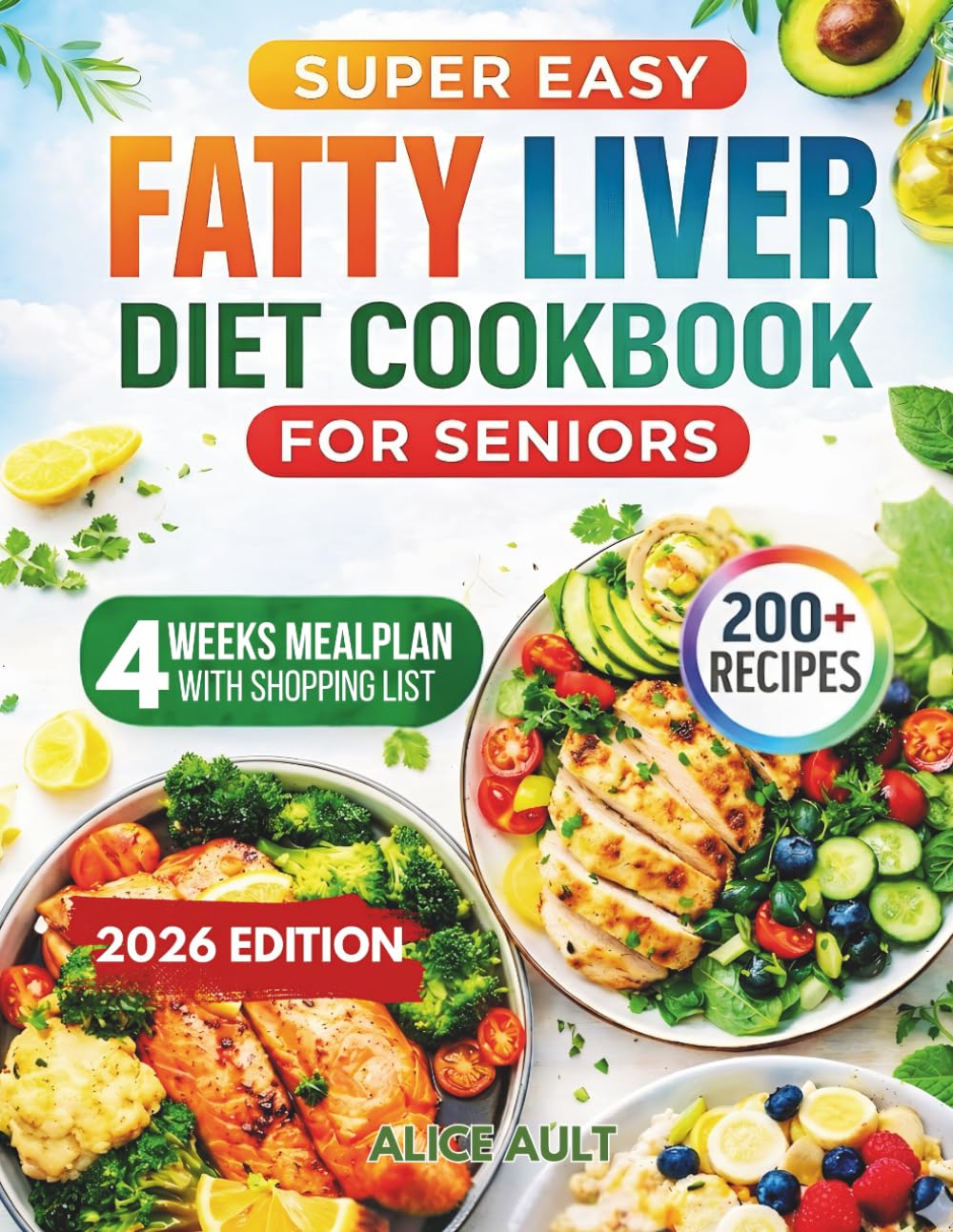 Super Easy Fatty Liver Diet Cookbook For Seniors: Simple, Low-Fat Recipes for Managing NAFLD, Supporting Liver Health, and Reducing Inflammation with a 30-Day Meal Plan