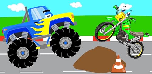 Monster Truck Games for Toddler Kids: Ages 2 3 4 5! Big Trucks