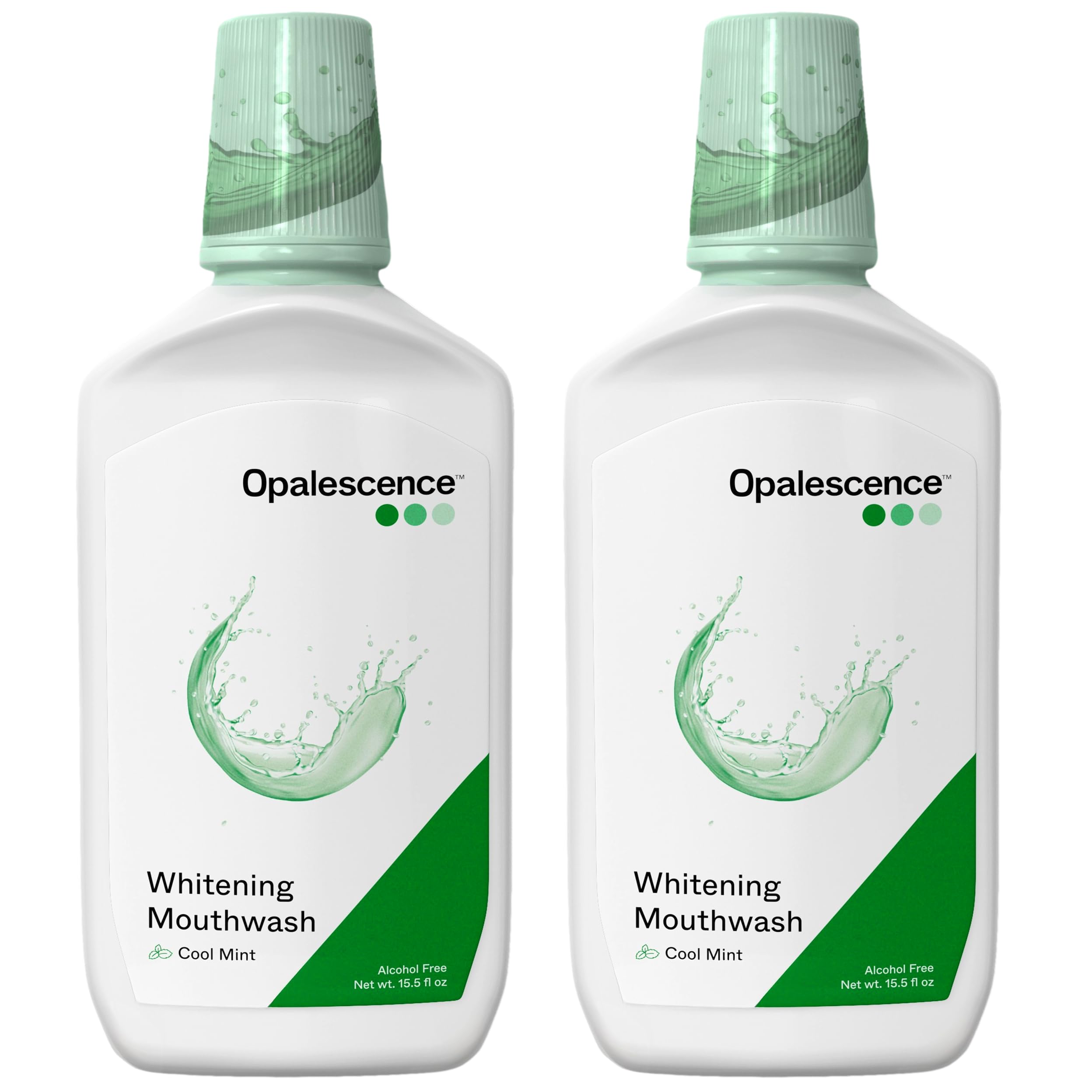 - Opalescence Whitening Mouthwash – Teeth Whitening and Fresh Breath Mouthwash for Adults – Hydrogen Peroxide Formula, Alcohol-Free, Cool Mint Flavor (2 Bottles) 15.5 Fl Oz – Made by Ultradent 5447-2T