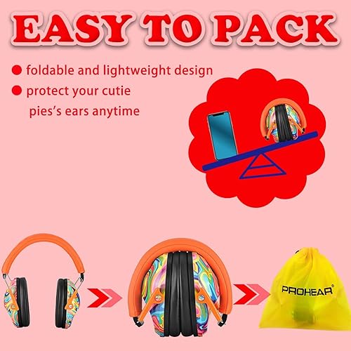 Miniatura 6 de PROHEAR 032 - Orejeras de protección auditiva para niños, paquete de 2, protectores auditivos para niños con autismo y carreras