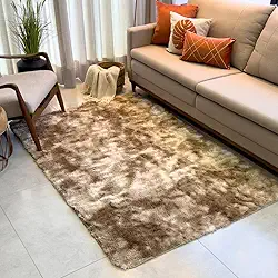 Tapete Sala, Quarto Peludo Felpudo Macio e Luxuoso 2,00m x 1,50m – Bege Mesclado.