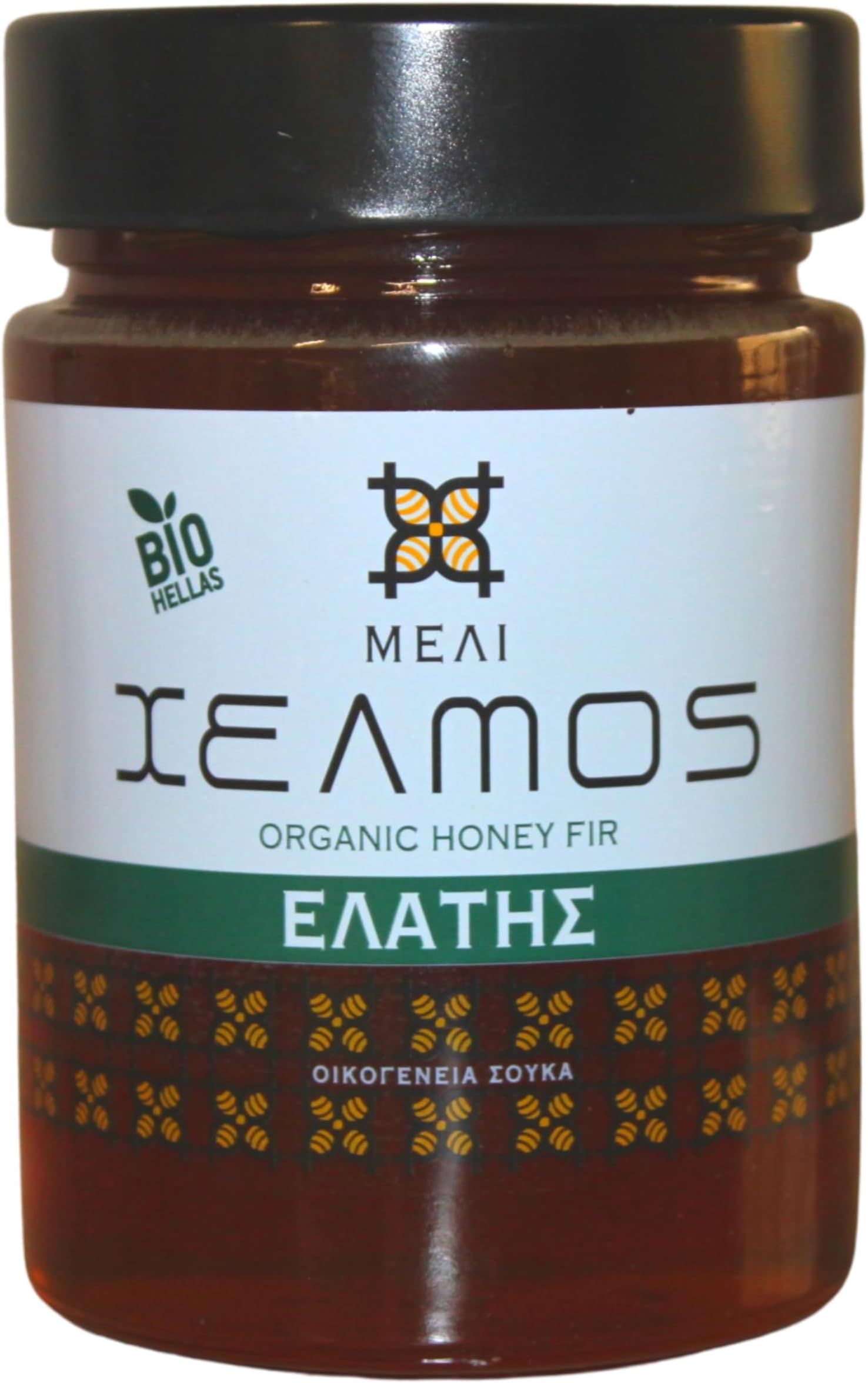 Helmos Greek Organic Fir Honey 450 g