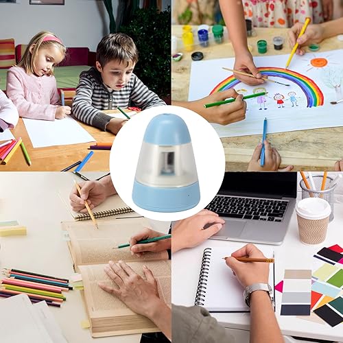 Miniatura 7 de Sacapuntas sacapuntas eléctrico totalmente automático suministros escolares recargables portátiles para profesores oficina aula apto para lápices de