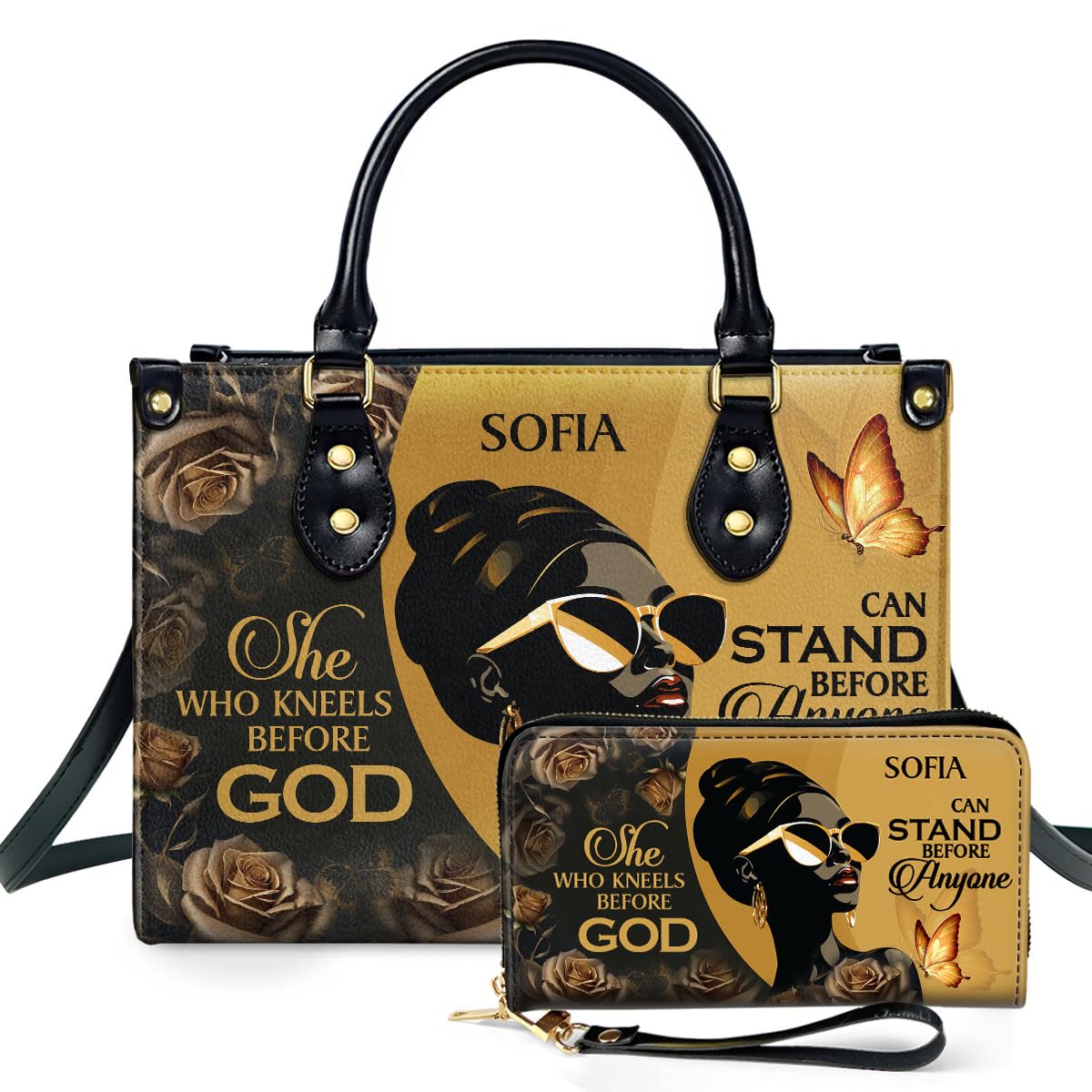 Sistabag Personalized Leather Handbag For Women - Matching Design Purses And Wallet - Mothers Day Gifts For Women