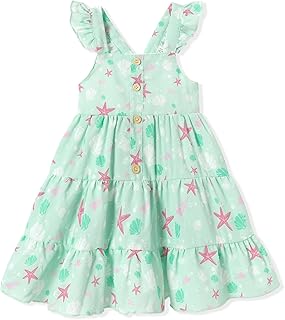Toddler Girl Dress Summer Baby Girls Dresses 2025 Fly Sleeve Casual Floral Princess Toddler Dresses - Buy now