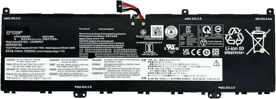 Amazon.com: EPYOBW L21M4PC7 Laptop Battery 70Wh Compatible with