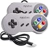 miadore 2 Pack USB Controller for SNES Retro Gaming, USB Classic Gamepad Joypad Gamestick for Windows PC MAC Linux Raspberry Pi 3