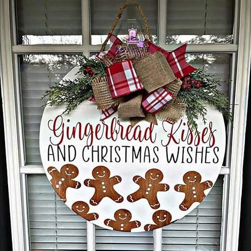 Miniatura 4 de Plantillas navideñas para pintar de 12 pulgadas, plantillas navideñas para madera, media redonda, plantillas navideñas para decoración del hogar y