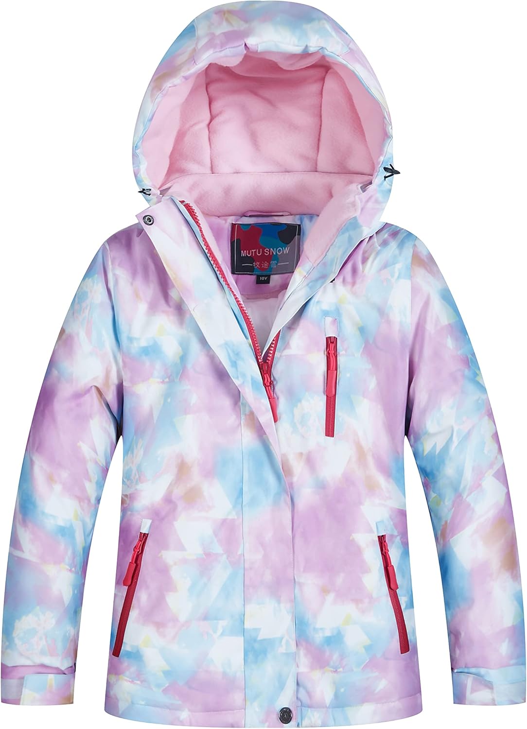 WOWULOVELY Girl's Winter Skisuit Thicken Warm Hooded Snowsuit Toddler Ski Jacket Pants Set - Image 2