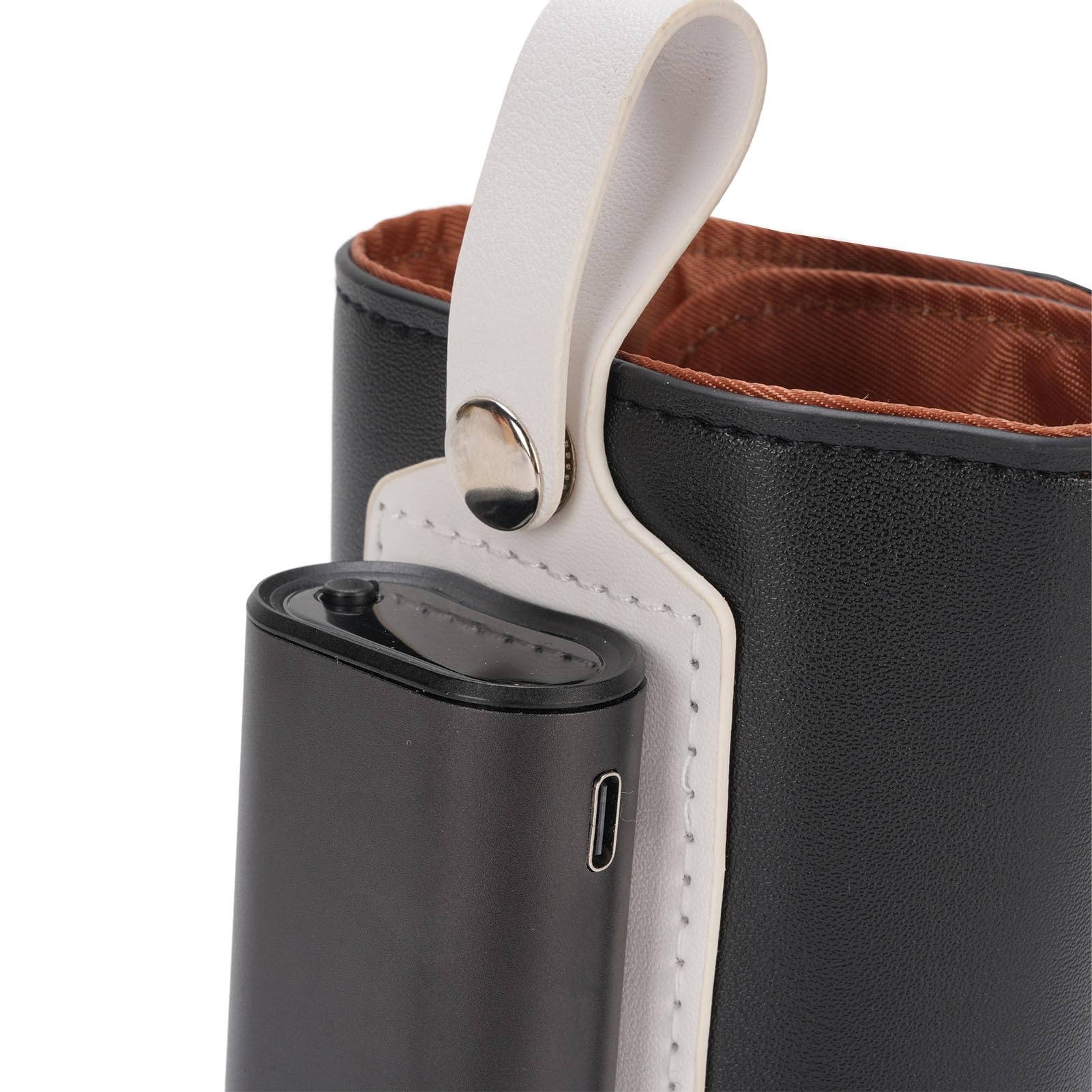 Portable Baby Bottle Warmer Cover, Large Capacity, Quick Heating, 21 Temp Settings, Stylish Look. Fits Baby Bottles & Regular Bottles. Rechargeable, 5800mAh Battery, for Travel,