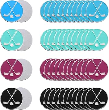 48 PCS Golf Ball Markers, Assorted Patterns Golf Accessories for Hat Clips & Divot Tools | Gift & Partner Accessories Set for Men, Women, Golfer