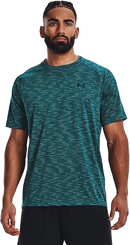 Miniatura 2 de Under Armour Tech 2.0 5C Camiseta de manga corta Turmalina Verde azuladoNegro SM, Negro