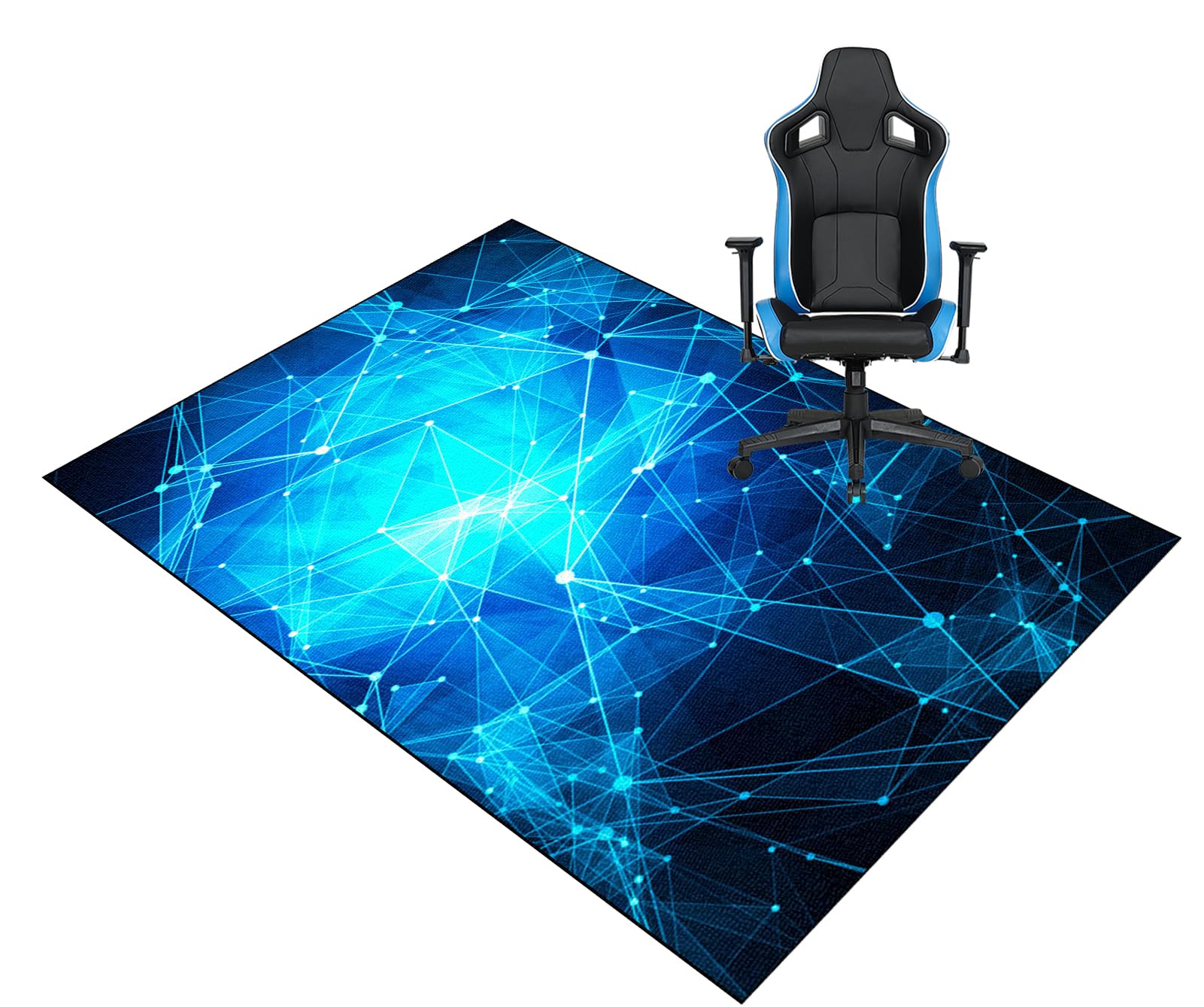 Gaming Chair Mat for Carpeted & Hardwood Floor Carpet Protectors Chair Mat 120 x 160 cm Heavy Duty Anti-Slip Office Chair Mat Extra Large Door Mats For Home And Office Computer Desk Chair Mat