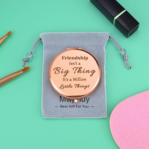 Miniatura 7 de Regalos para amigas para mujeres espejo de maquillaje compacto para amigas hermanas niñas regalos inspiradores para mujeres amigas espejo de