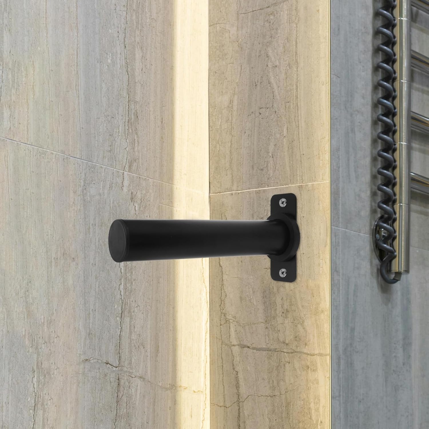 Barbell Plate Wall Rack 48mm Carbon Steel Barbell Storage Rack Holder Wall-mounted Weight Plate Organizer for Home Gym Space-saving Equipment Storage