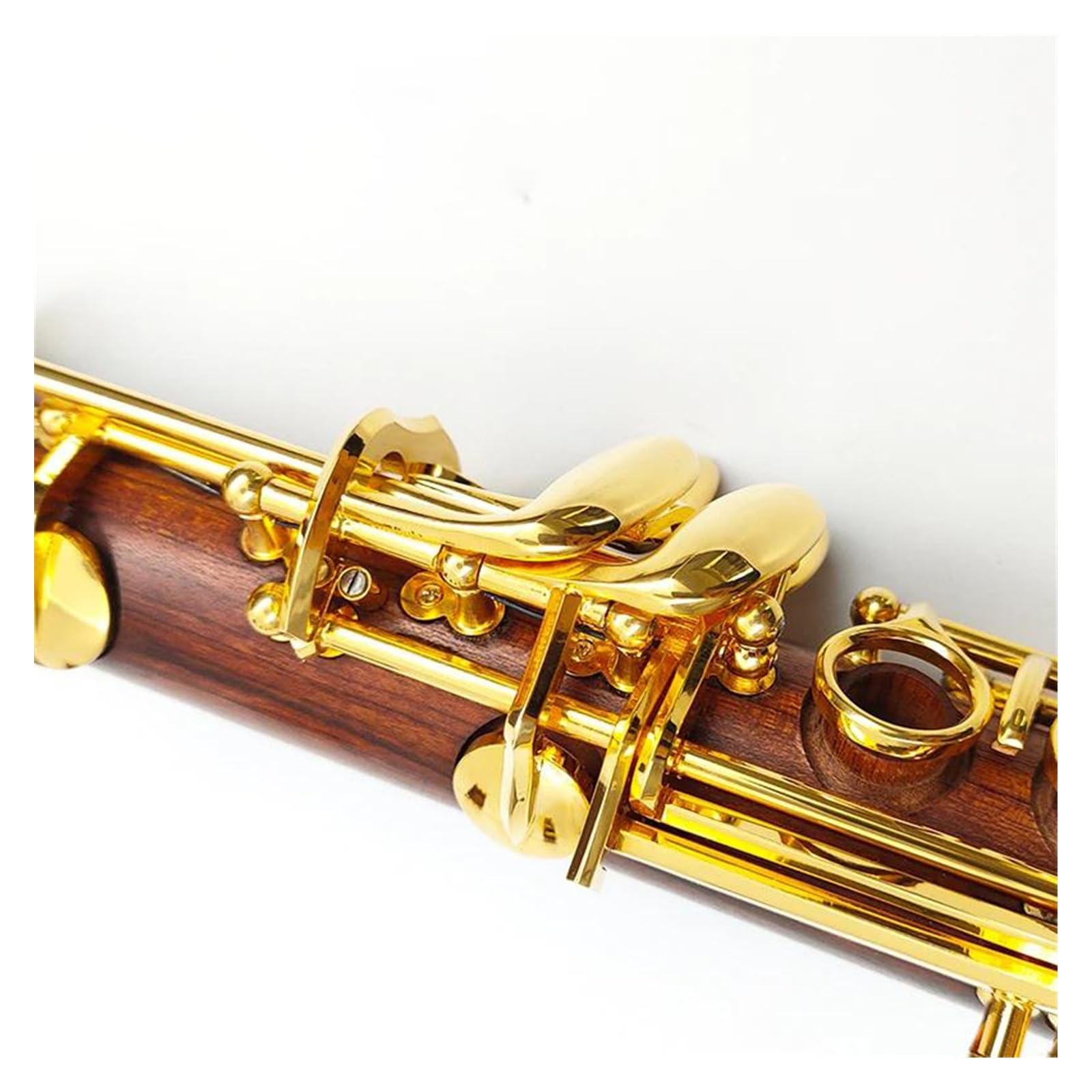 Clarinete Profesional Cuerpo De Tubo De Palisandro Clarinete Tono Bb 17 Teclas Clarinete Con Llaves Chapadas En Oro Con Caja De Almacenamiento