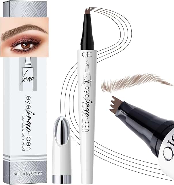 Q709 Brow Master – 4-Way Waterproof Eyebrow Pen for Effortless Brows (2#...