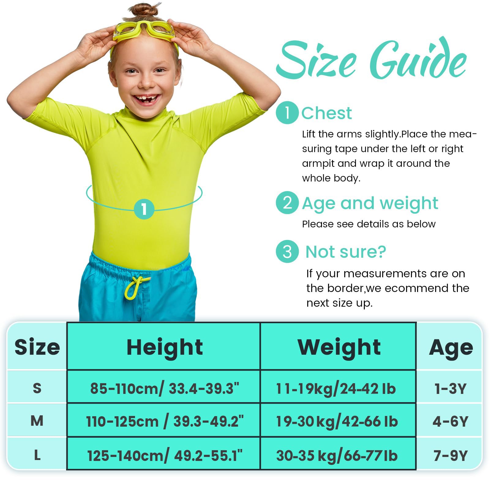 Boglia Bambini Nuotare Vest Bambino Giacca Float Galleggiante per Piscina con Cinturino di Sicurezza Regolabile, Galleggiante per età 1-9 anni/22-50 libbre