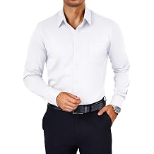 COOFANDY Mens Dress Shirts Wrinkle Free Long Sleeve Button Down Shirts Formal Business Shirt