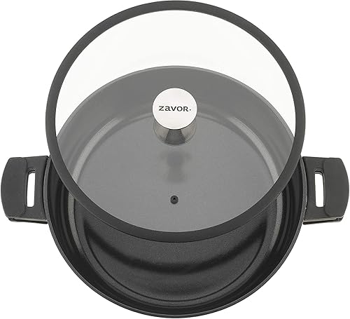 Vista 11 de ZAVOR Noir - Sartén para saltear de 6 cuartos de galón, aluminio fundido de alta calidad con revestimiento de cerámica antiadherente a base