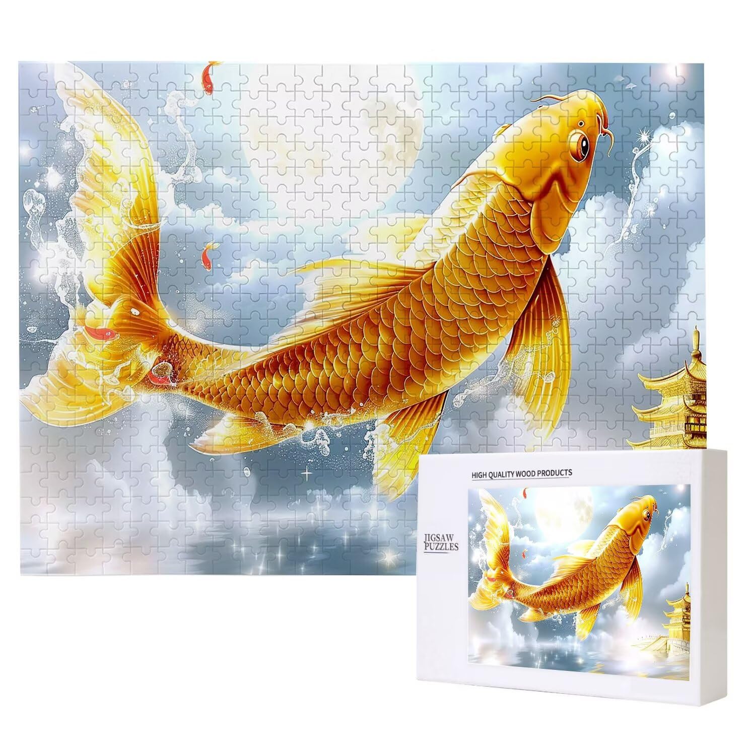 Puzzle układanki, 6000 sztuk klasycznych układanek, łamigłówki rybne relaks inteligencja, trudne trudne puzzle dla dorosłych puzzle gra rodzinna, prezent miłość przyjaciel zwierzęta K0F-464