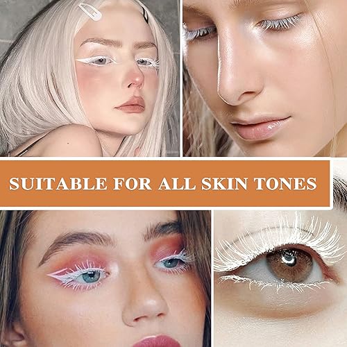 Miniatura 6 de Rímel blanco de doble cabeza colorido de secado rápido máscara de elevación de ojos maquillaje set de regalo impermeable de larga duración a prueba