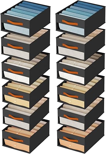 Miniatura 10 de Organizadores de armario y almacenamiento Homsorout - Juego de 8 contenedores de almacenamiento con cestas para organización Organizador de armario