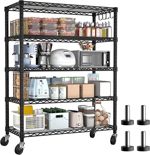 PrimeZone 74 quot H Wire Shelving product photo (Garage & Utility Shelving) — ScooterReviewPro review