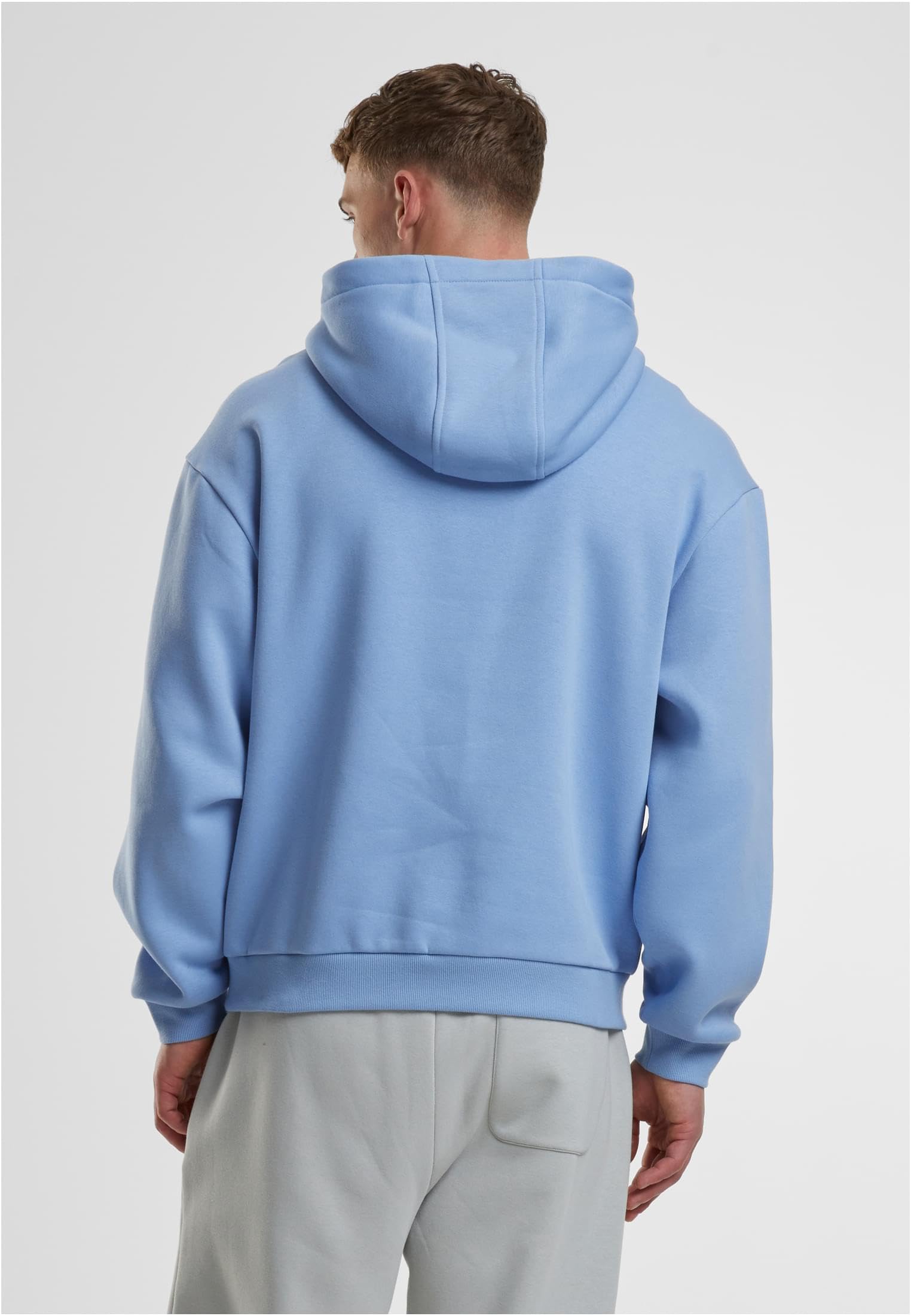 Urban Classics Fluffy Hombre Sudadera con Capucha Negro 70% algodón, 30% poliéster Regular