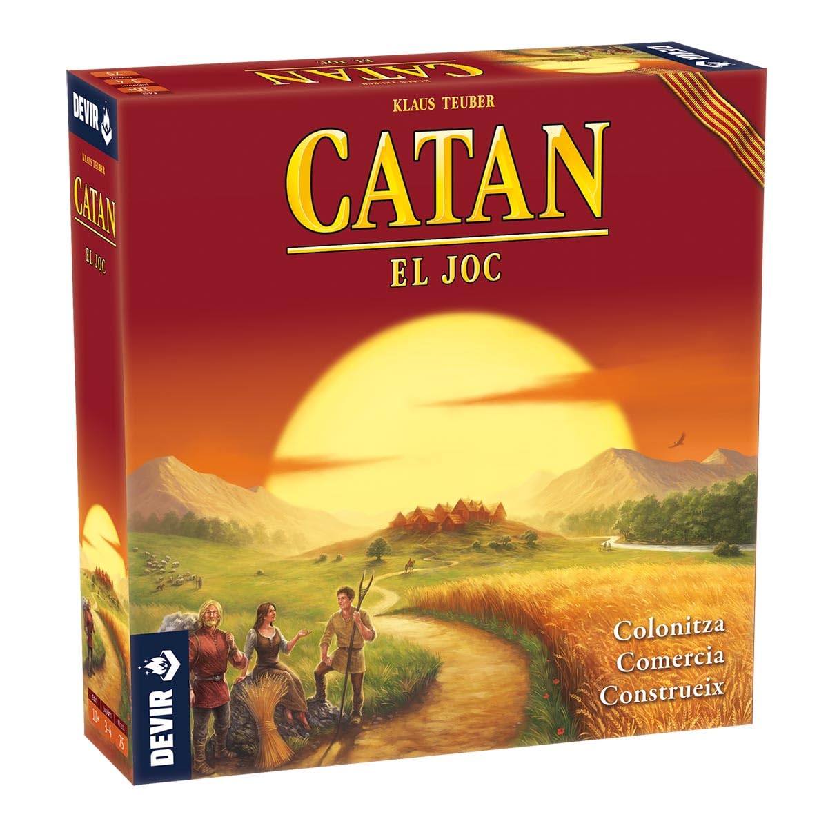 Devir - Catan Català, Joc de Taula, Joc de amb Amics, Joc de Taula 10 anys, Diversió (BGCAT)
